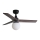 FARO 34278-11L - Deckenventilator KLIM S 1xE27/15W/230V Holz/schwarz d 92,5 cm + Fernbedienung