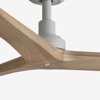 FARO 34280 - Deckenventilator KLIM M Kiefer/weiß d 125 cm + Fernbedienung