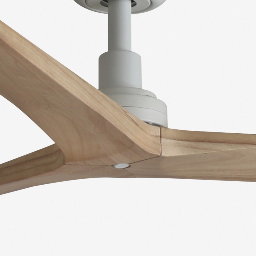 FARO 34280 - Deckenventilator KLIM M Kiefer/weiß d 125 cm + Fernbedienung