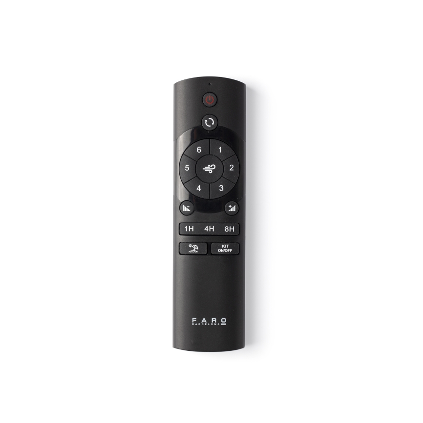 FARO 34280WT-11L - Deckenventilator KLIM M 1xE27/15W/230V Holz/weiß d 125 cm Wi-Fi Tuya + Fernbedienung