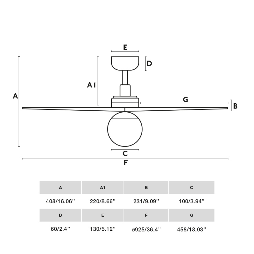 FARO 34281WT-11L - Deckenventilator KLIM S 1xE27/15W/230V Kiefer/Weiß Ø 92,5 cm Wi-Fi Tuya + Fernbedienung