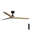 FARO 34283 - Deckenventilator KLIM M Kiefer/schwarz d 125 cm + Fernbedienung