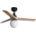 FARO 34284WT-11L - Deckenventilator KLIM S 1xE27/15W/230V Kiefer/schwarz d 92,5 cm Wi-Fi Tuya + Fernbedienung