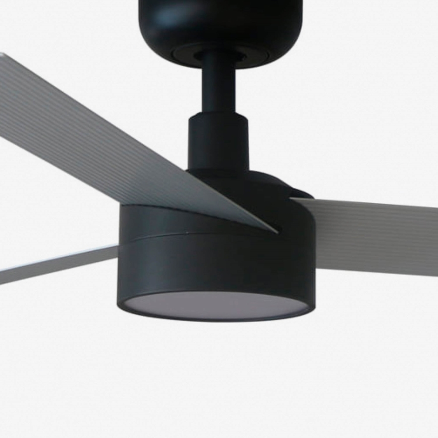 FARO 34285WT1S - dimmbarer LED-Deckenventilator CRUISER S LED/18W/230V 2700/3000/4000K Ø 106 cm grau/schwarz Tuya Wi‑Fi + Fernbedienung