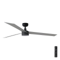 FARO 34287-1TW - Dimmbarer LED-Deckenventilator CRUISER XL LED/18W/230V 2700/4000/6500K d 160 cm schwarz/grau + Fernbedienung