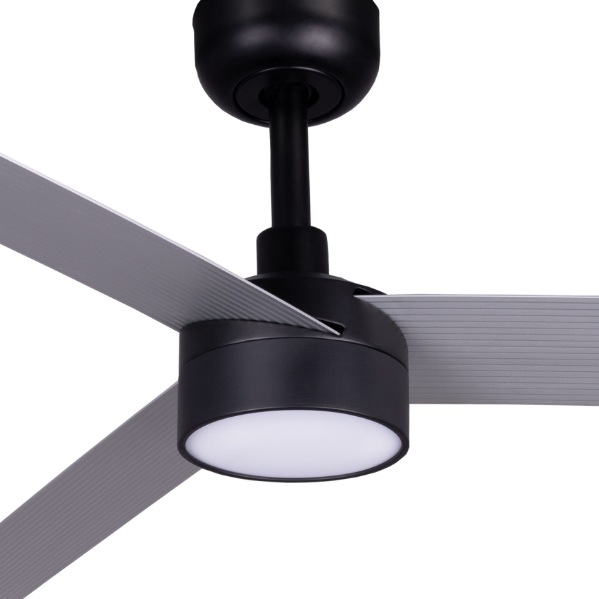 FARO 342871S - CRUISER XL dimmbarer LED-Deckenventilator, 18 W, 230 V, 2700/3000/4000 K, Ø 160 cm, Grau/Schwarz + Fernbedienung