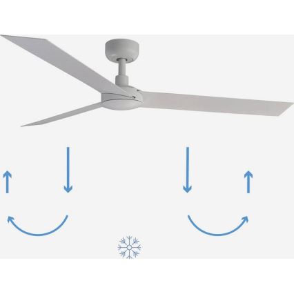 FARO 34290WP - Deckenventilator CRUISER L weiß Ø 132 cm SMART + Fernbedienung