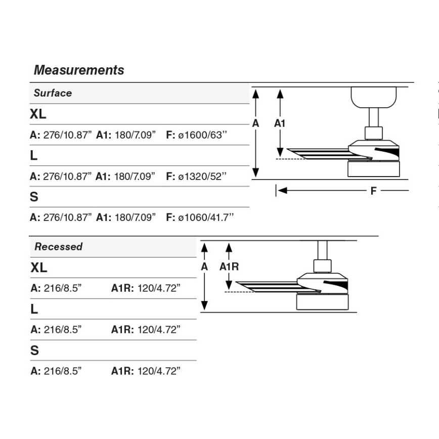 FARO 34291WT1S - CRUISER L LED-dimmbarer Deckenventilator, 18 W, 230 V, 2700/3000/4000 K, Ø 132 cm, schwarz, Wi-Fi (Tuya) + Fernbedienung