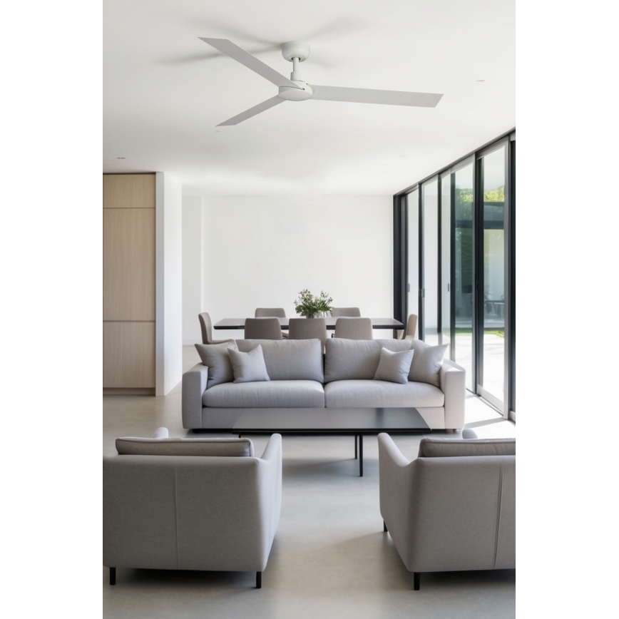 FARO 34292WP - Deckenventilator CRUISER XL Weiß Ø 160 cm SMART + Fernbedienung