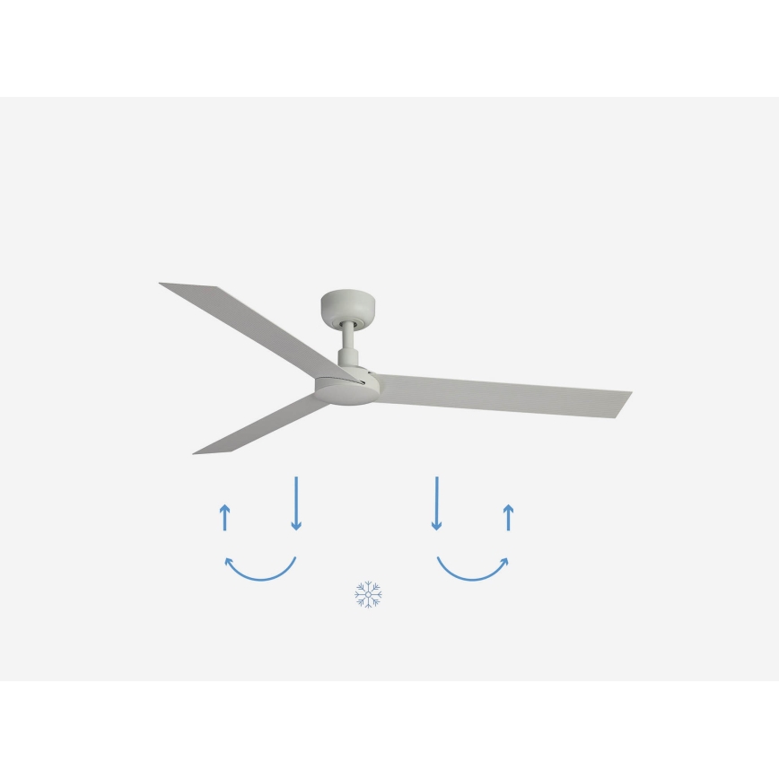 FARO 34292WP - Deckenventilator CRUISER XL Weiß Ø 160 cm SMART + Fernbedienung
