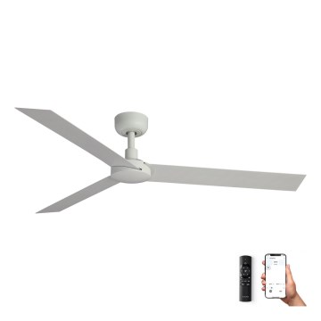 FARO 34292WP - Deckenventilator CRUISER XL Weiß Ø 160 cm SMART + Fernbedienung