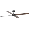 FARO 34356WT - Deckenventilator RUDDER L braun/schwarz d 132 cm Wi-Fi Tuya + Fernbedienung