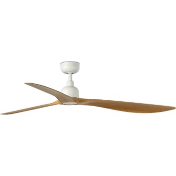 FARO 34361WT - Deckenventilator OUTWOOD L braun/weiß, Ø 150 cm Wi-Fi Tuya IP44 + Fernbedienung