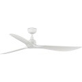 FARO 34363 - Deckenventilator OUTWOOD L weiß d 150 cm IP44 + Fernbedienung