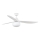 FARO 34363WT-11L - Deckenventilator OUTWOOD L 1xE27/15W/230V weiß Ø150 cm Wi-Fi Tuya IP44 + Fernbedienung