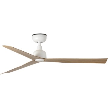 FARO 34370 - Deckenventilator MARINE M Ø 125 cm braun/weiß IP44 + Fernbedienung