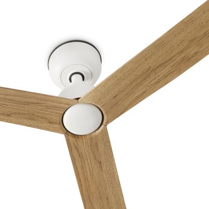FARO 34370WT - Deckenventilator MARINE M Ø 125 cm braun/weiß IP44 Wi-Fi Tuya + Fernbedienung