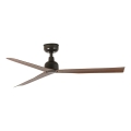 FARO 34372WT - Deckenventilator MARINE M Ø 125 cm braun/schwarz IP44 Wi-Fi Tuya + Fernbedienung