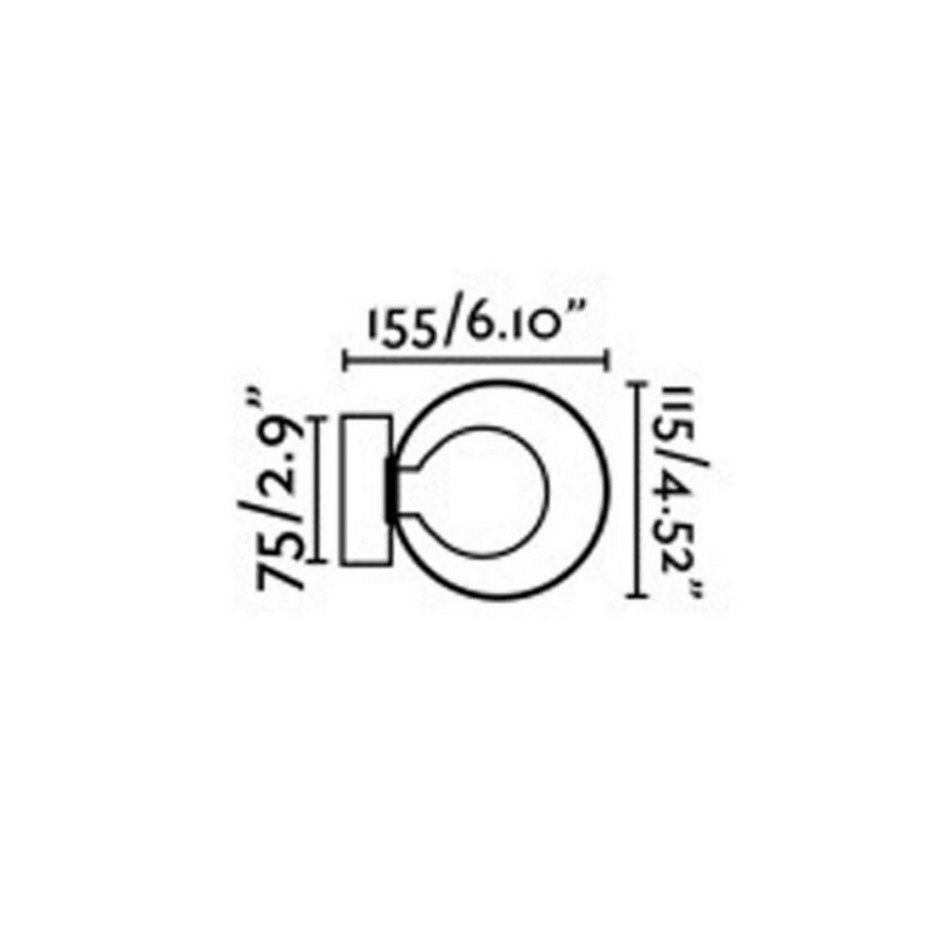 FARO 40086 - Badezimmerwandleuchte PERLA 1xG9/6W/230V IP44