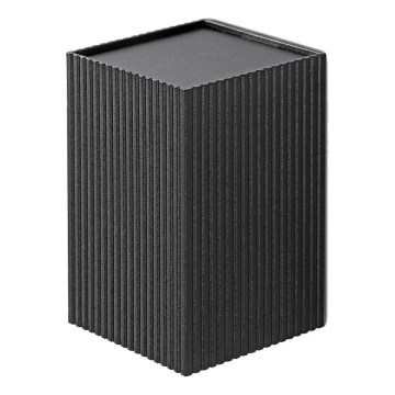 FARO 40535 - Wandleuchte SOLE 1xGU10/8W/230V schwarz gewellt eckig