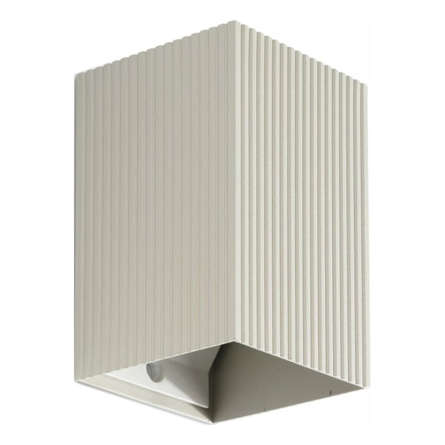 FARO 40536 - Wandleuchte SOLE 1xGU10/8W/230V grau gewellt eckig
