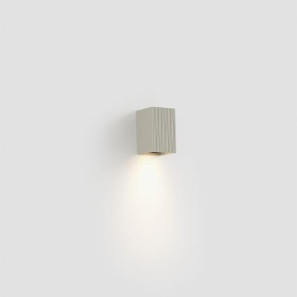 FARO 40536 - Wandleuchte SOLE 1xGU10/8W/230V grau gewellt eckig