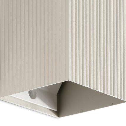 FARO 40536 - Wandleuchte SOLE 1xGU10/8W/230V grau gewellt eckig