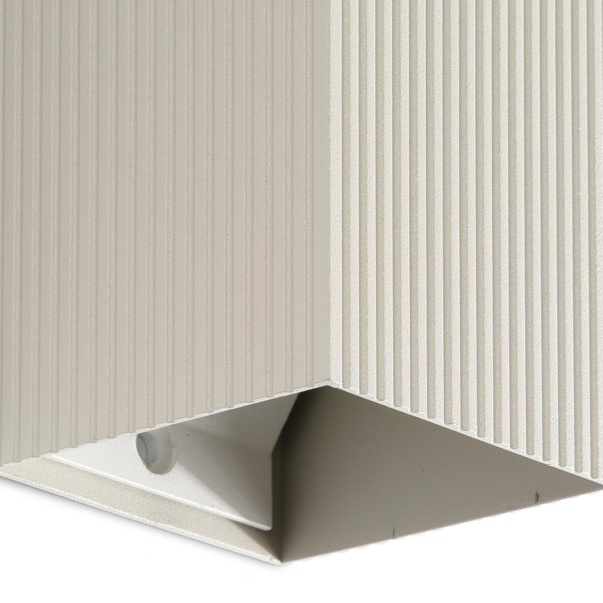 FARO 40536 - Wandleuchte SOLE 1xGU10/8W/230V grau gewellt eckig