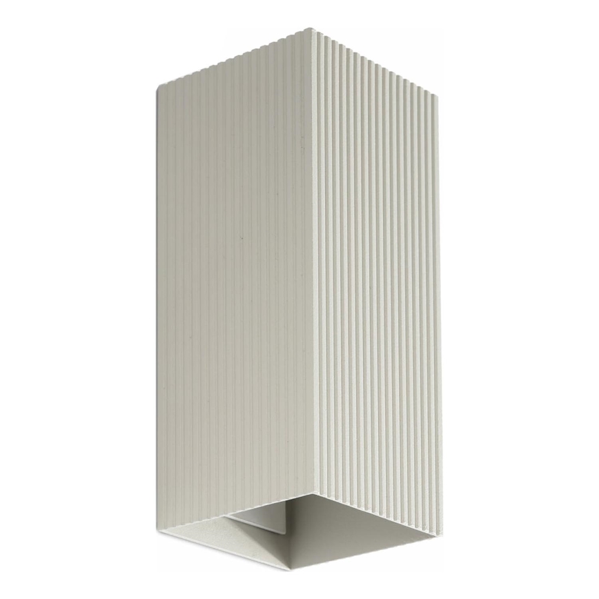 FARO 40567 - Wandleuchte SOLE 2xGU10/8W/230V grau gewellt eckig