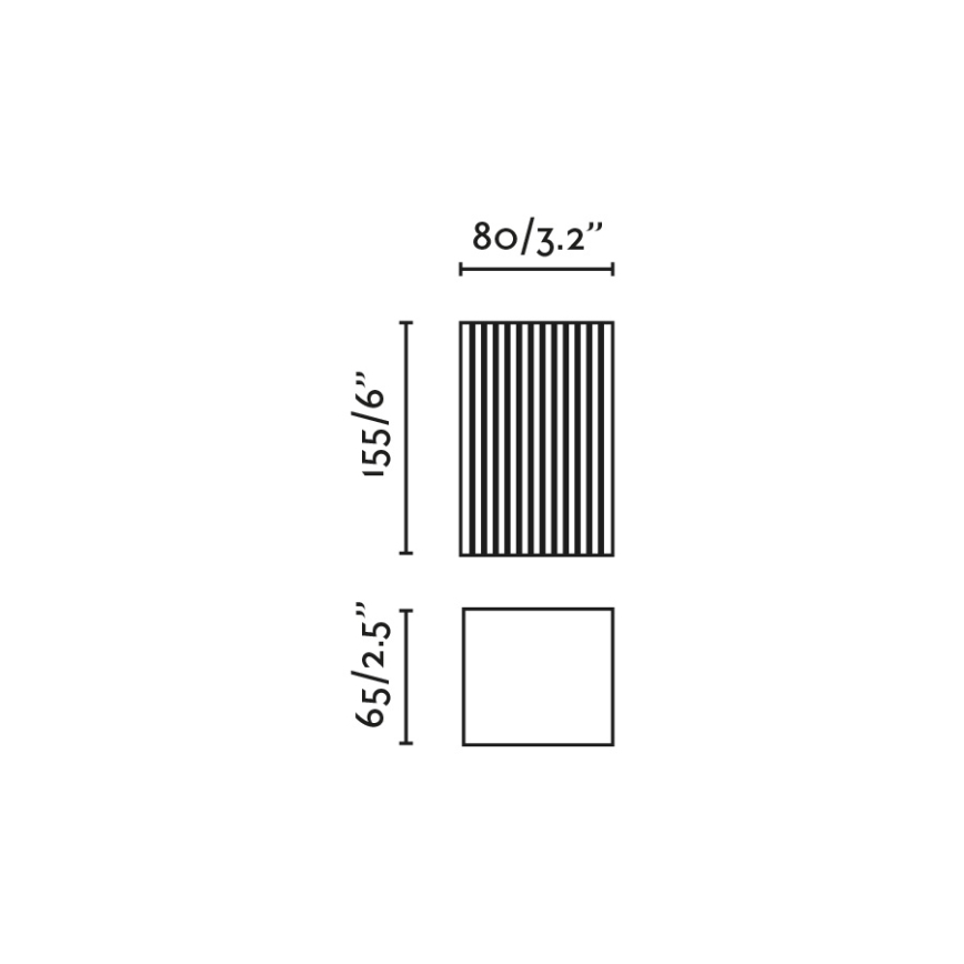 FARO 40567 - Wandleuchte SOLE 2xGU10/8W/230V grau gewellt eckig