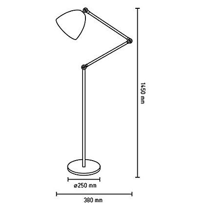 Faro 50118 - Stehlampe ADITI 1xE14/40W/230V rot