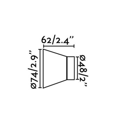 Faro 62300 - Wandbeleuchtung KERA 1xE27/15W/230V