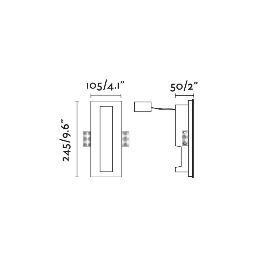 FARO 63490 - LED-Treppen-Wandleuchte PLAS LED/1W/230V