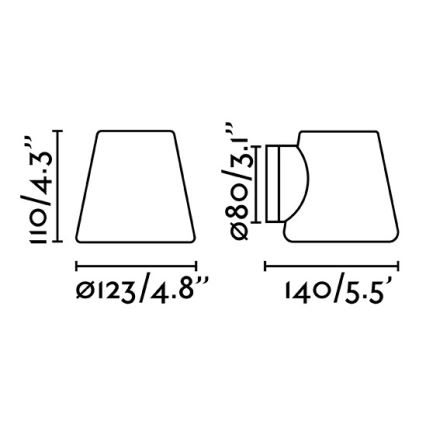 FARO 63510 - Wandleuchte für  Badezimmer BIANCA 1xG9/6W/230V IP44