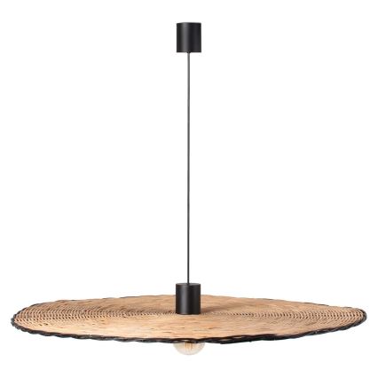 FARO 68590-70 - Hängeleuchte COSTAS 1xE27/15W/230V d. 100 cm schwarz/Ratan