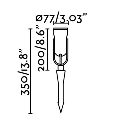 FARO 70037 - LED Außenleuchte SLOT-35 LED/14W/230V IP65 3000K