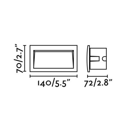 FARO 70147 - LED Außen-Einbauleuchte SEDNA-2 LED/3W/230V IP65