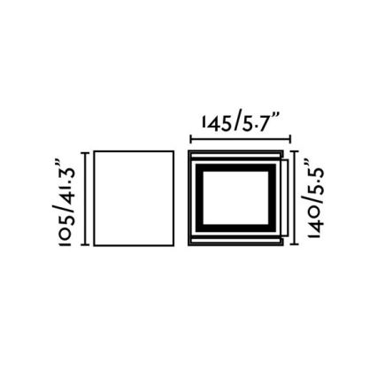 FARO 70270 - LED-Wandleuchte für den Außenbereich OLAN 2xLED/3W/230V IP54