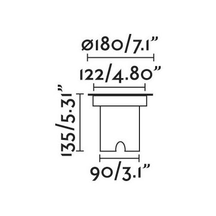 FARO 70309 - LED-befahrbare Außenleuchte GEISER LED/12,5W/230V IK08 IP67