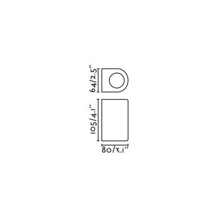 FARO 70322 - Außenwandleuchte ESTELA 1xGU10/5W/230V IP65 schwarz