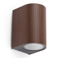 FARO 70324 - Außenwandleuchte ESTELA 1xGU10/5W/230V IP65 braun