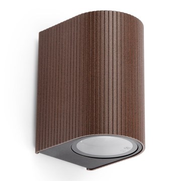FARO 70324 - Außenwandleuchte ESTELA 1xGU10/5W/230V IP65 braun