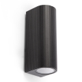 FARO 70327 - Außenwandleuchte ESTELA 2xGU10/5W/230V IP65 schwarz