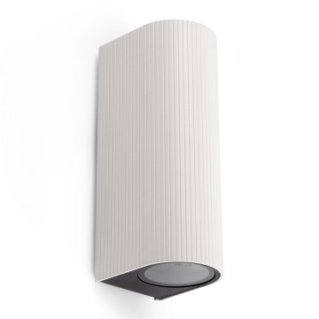 FARO 70328 - Außenwandleuchte ESTELA 2xGU10/5W/230V IP65 weiß