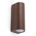 FARO 70329 - Außenwandleuchte ESTELA 2xGU10/5W/230V IP65 braun