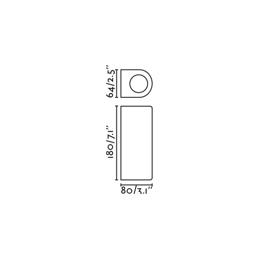 FARO 70329 - Außenwandleuchte ESTELA 2xGU10/5W/230V IP65 braun