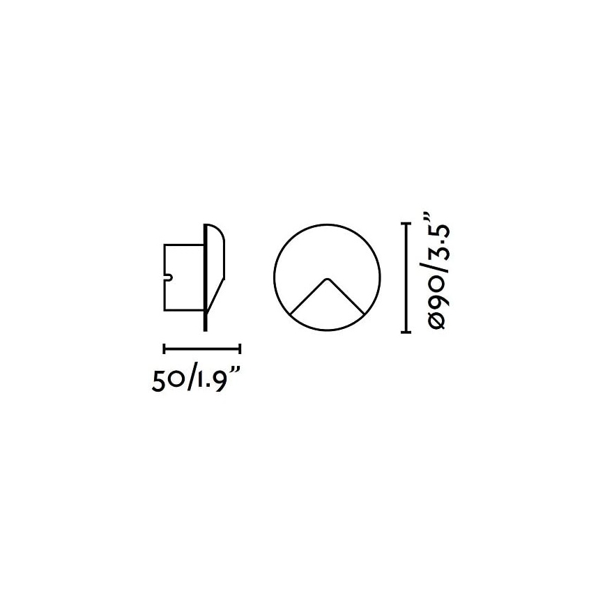 FARO 70397 - LED Auβen-Wandbeleuchtung UVE LED/2W/230V IP44