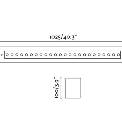 FARO 70448 - LED-Deckenleuchte für den Außenbereich GRAVA LED/42W/24V IP67