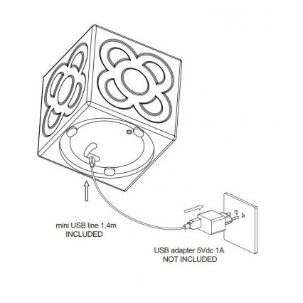 Faro 70496 - Tragbare LED-Tischlampe LAMPANOT LED/1W/230V