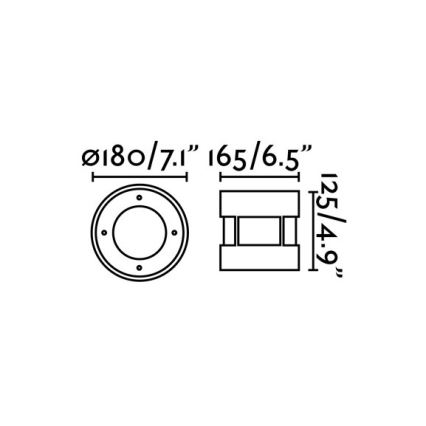 FARO 70589 - Befahrbare LED-Außenleuchte SURIA-12 LED/12W/230V IK08 IP67